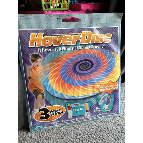2003 HoverDisc Inflatable 3 Feet Wide Hover Disc Toy Floats & Defies Gravity New - Picture 1 of 6